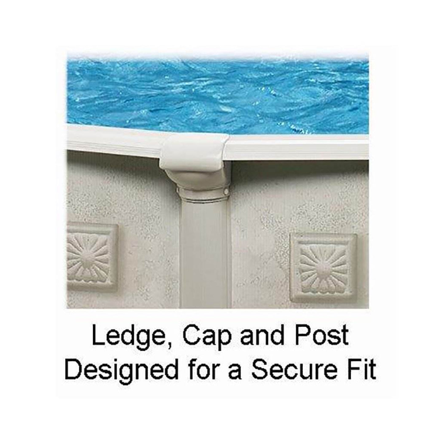 Aquarian 15'x52" Round Frame Above Ground Swimming Pool without Liner(For Parts) - 256777