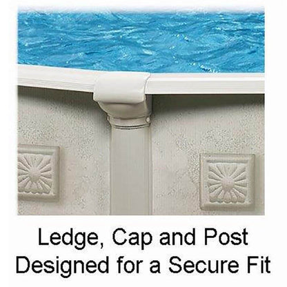 Aquarian 15'x52" Round Frame Above Ground Swimming Pool without Liner(For Parts) - 256777